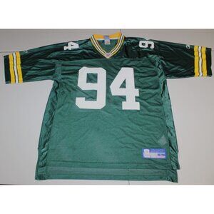 NFL Football Green Bay Packers Kabeer Gbaja-Biamila #94 Jersey Large Reebok Rbk